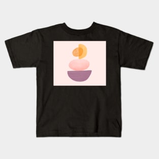 Abstract pastel art painting "peach" Kids T-Shirt